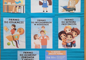 Plansze z prawami dziecka.