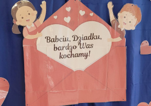 Dekoracja na świeto Babci i dziadka.