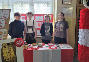 Uczniowie klasy 8b prezentują Austrię