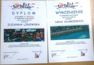 Dyplomy dla nagrodzonych i wyróżnionych