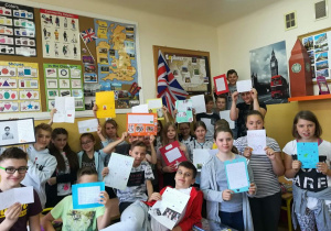 Uczniowie prezentują swoje prace realizowane w ramach projektu. Fot. M.Pluta.