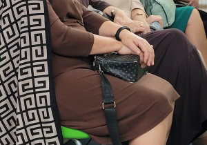 Grupa emerytowanych nauczycieli, którzy przybyli na uroczystość.