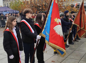 Uczniowie naszej szkoły podczas Święta Niepodległości w mieście