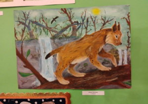 Eko-pocztówka Oliwii Trzcińskiej -ryś.