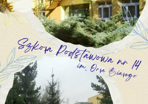 Bydynek naszej szkoły z zewnątrz, wybieg i plac zabaw.