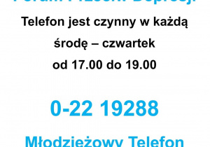 Antydepresyjny telefon. Forum Przeciw Depresji - 22 595 91 00